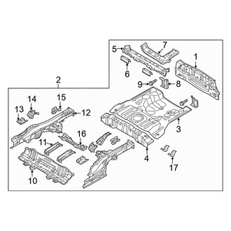 Kia OE - Rear Body & Floor - Floor & Rails (Base / + / E)