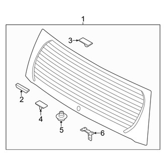 Kia OE - Lift Gate - Glass