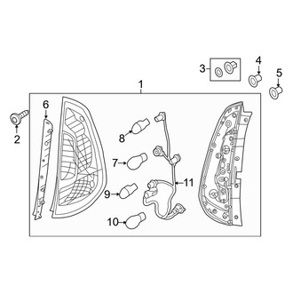 Kia OE - Rear Lamps - Tail Lamps (W/O LED)