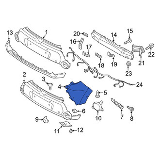 Kia OE - Rear Left Bumper Cover Spacer Panel