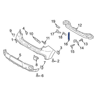 Kia OE - Rear Upper Bumper Impact Bar Bracket