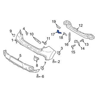 Kia OE - Rear Lower Bumper Impact Bar Bracket