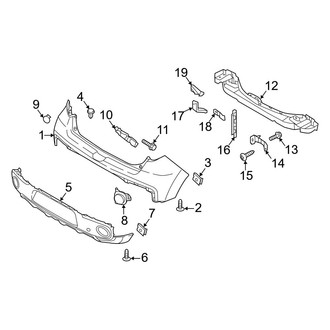 Kia OE - Rear Bumper - Bumper & Components (Base / ! / +)