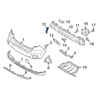 Kia OE - Rear Upper Bumper Impact Bar Bracket