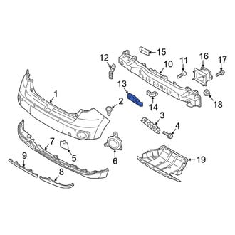 Kia OE - Rear Lower Bumper Impact Bar Bracket