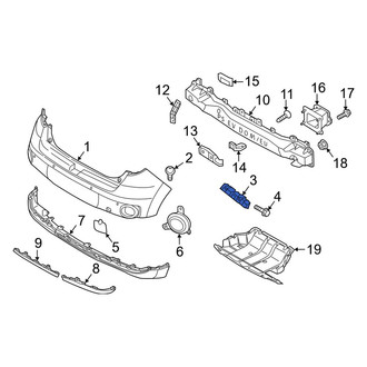 Kia OE - Rear Left Bumper Cover Bracket