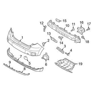 Kia OE - Rear Bumper - Bumper & Components (Base / + / E)