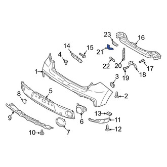 Kia OE - Rear Lower Bumper Impact Bar Bracket