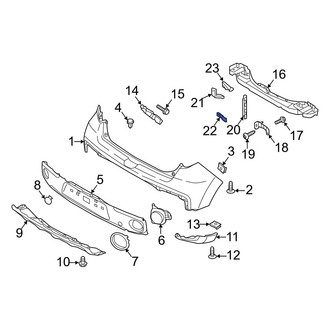 Kia OE - Rear Center Bumper Impact Bar Bracket