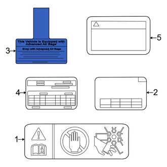 Kia OE - Air Bag Information Label