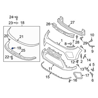 Kia OE - Bumper Impact Strip Clip
