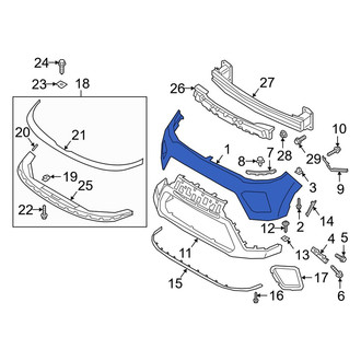 Kia OE - Front Upper Bumper Cover