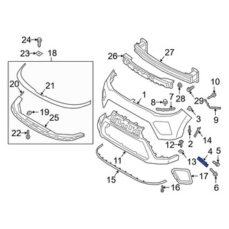 Kia OE - Front Right Bumper Cover Bracket