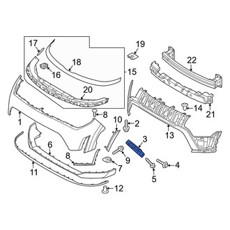 Kia OE - Front Right Bumper Cover Bracket