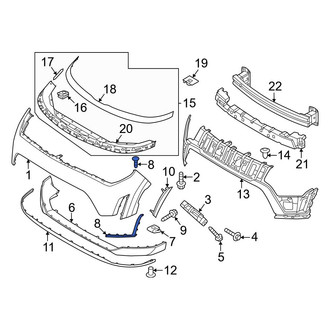 Kia OE - Front Lower Center Bumper Trim