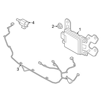 Kia OE - Front Bumper & Grille - Electrical Components (W/O Sport Type), (EX / LX / S / X-Line)