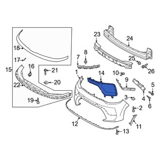 Kia OE - Front Left Headlight Bezel