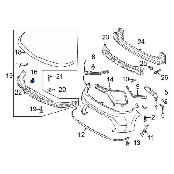 Bumper Impact Strip Clip