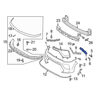 Kia OE - Front Left Bumper Cover Bracket