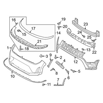 Kia OE - Front Bumper & Grille - Bumper & Components (With Sport Type), (GT-Line)