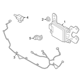 Kia OE - Front Bumper & Grille - Electrical Components (With Sport Type), (GT-Line Turbo)