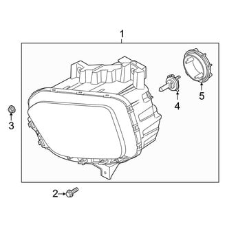 Kia OE - Front Lamps - Headlamp Components (W/O LED Lamps)