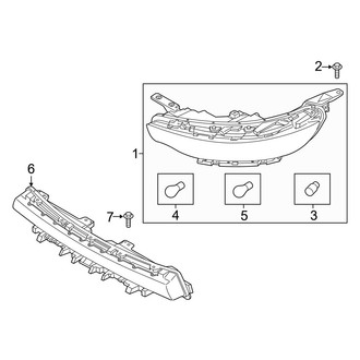 Kia OE - Front Lamps - Daytime Running Lamp Components (W/O LED Lamps, Halogen)