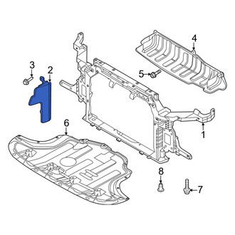 Kia OE - Front Right Radiator Support Baffle