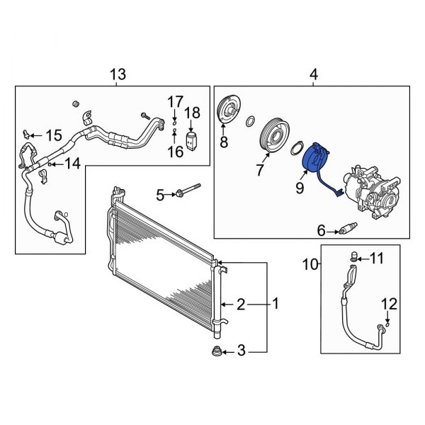 A/C Compressor Clutch Coil