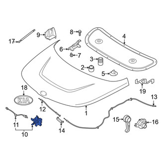 Kia OE - Front Hood Latch