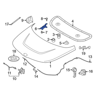 Kia OE - Front Right Hood Hinge
