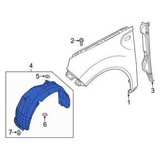 Kia OE - Front Right Fender Splash Shield
