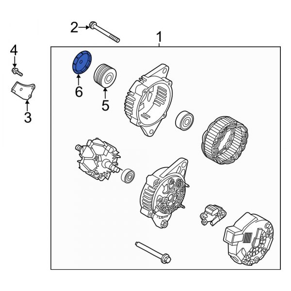 Alternator Pulley Cap