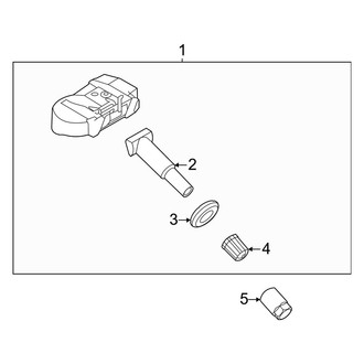 Kia OE - Electrical - Tire Pressure Monitor Components (EX / GT-Line / GT-Line Turbo / LX / S / X-Line)