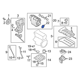 Kia OE - Fuel Injection Throttle Body Mounting Gasket