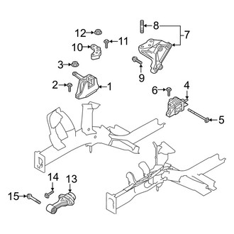Kia OE - Engine / Transaxle - Engine & Transmission Mounting (1.6L)