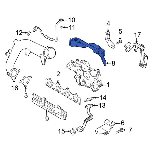 Turbocharger Mount Heat Shield