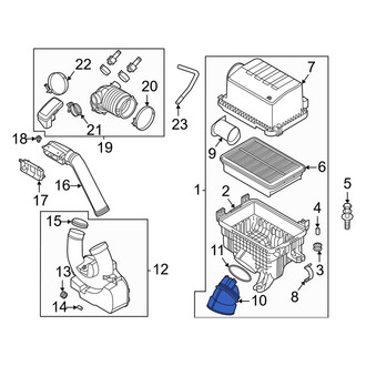 Kia OE - Engine Air Intake Hose Adapter