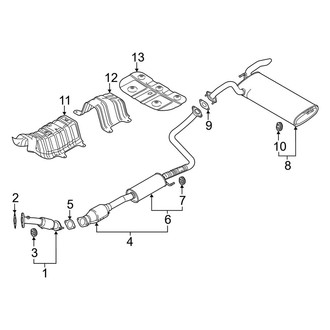 Kia OE - Exhaust System - Exhaust Components (2.0L)