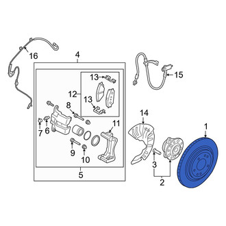 Kia OE - Front Disc Brake Rotor