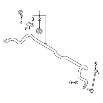 Kia OE - Front Suspension - Stabilizer Bar & Components