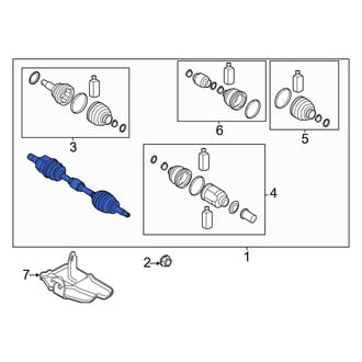 Kia OE - Front Right CV Axle Assembly