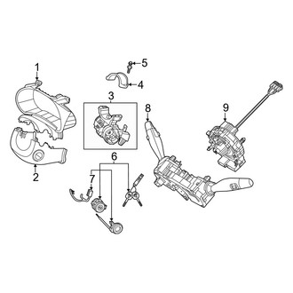 Kia OE - Steering Column - Shroud, Switches & Levers (GT-Line / LX / S / X-Line)
