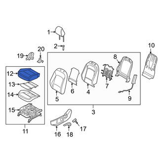 Kia OE - Front Left Seat Cover