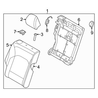 Kia OE - Rear Right Seat Back Assembly