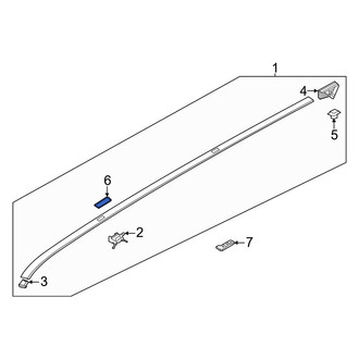 Kia OE - Center Roof Molding Cap