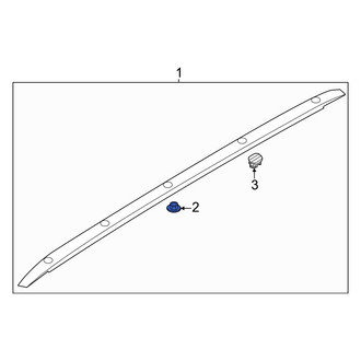 Kia OE - Roof Luggage Carrier Side Rail Nut