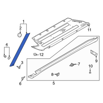 Kia OE - Left Outer Body A-Pillar Trim Panel