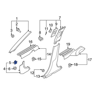 Kia OE - Door Sill Plate Clip