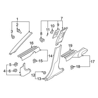 Kia OE - Pillars, Rocker & Floor - Interior Trim